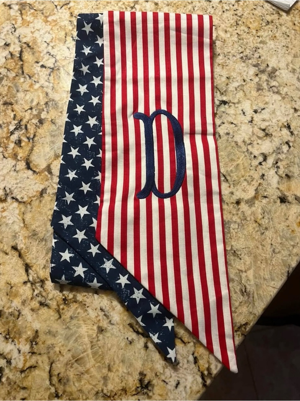 Patriotic Sash w/ letter “D”